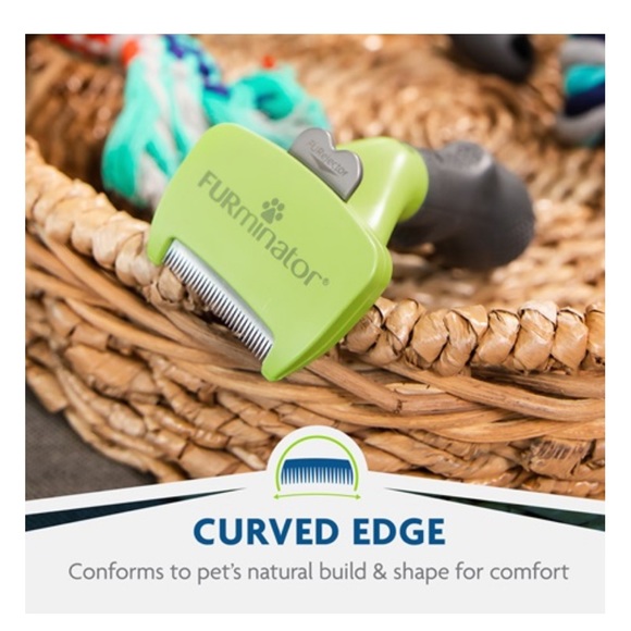 New FURminator brush Undercoat deShedding Tool Small Dog Long Hair - Picture 2 of 7